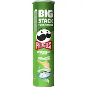 Pringles Big Stack for Sharing Sour Cream & Onion Potato Chips 170g