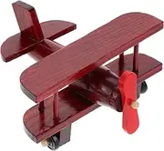 Alipis Vintage Wooden Airplane Model Retro Craft Decoration for Home Creative Plane Decor Miniature Plane Model Collectors and Stylish Ornament