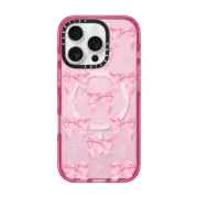 iPhone 16 Pro Impact Case MagSafe Compatible Pink bows
