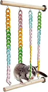 Sugar Glider Cage Accessories | Pet Swing Playstand - Chew-Proof Sugar Glider Cage Toy Decor for Small Animal Chewing Climbing Exercise Boredom Relief