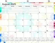 2025-2026 Academic Year 12 Months Student Calendar Planner 3-Ring Binder 008