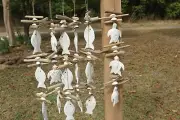 Seaside Wedding Driftwood Sea Turtle Fish Hanging Mobile Decor - 6 items