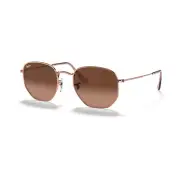 Unisex Ray-Ban RB3548N 9060A5 Hexagonal Sunglasses - Cooper Frame, Brown Lens