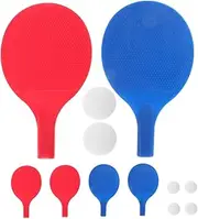 Boys and Girls' Table Tennis Training Kit 3 Sets of Paddles Balls Sturdy Plastic Construction Easy to Hold Control
