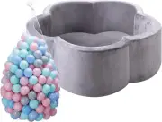 Foam Ball Pit Toy for Kids, Ball Pool round Soft Play Playpen Fence,Kids Memo...