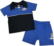 [HARLEY-DAVIDSON] Baby Boys' 2-Piece Infant Race Knit Short Sleeve & Short Set