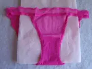 New Victoria’s Secret Fuchsia Pink Floral Lace Mesh Lacey Bikini Panties
