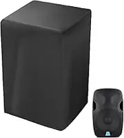 Outdoor Speaker Covers Black, Waterproof Oxford Speaker Protective Cover, UV Resistant Protection Bag, For Outdoor Garden Patio Courtyard
