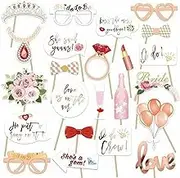 23 Pcs Team Bride to Be Photo Booth Prop Selfie Set