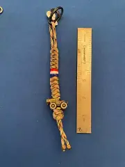 Knife lanyard. Bag, backpack, jacket zipper pull. Army 4wheel drive vehicle M151