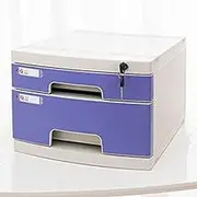 File Cabinet A4 Folder Storage Box with Lock Drawer Type Multi-layer File Cabinet for Home Office(39.2x20.8x29.3cm)