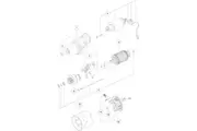 Mahle Starter Motor for Bomag Bw75 Multione 2 Yanmar Engine 178F 186FA L100AE L40AE L40S L48AE L60AE L60S L70AE L75AE L90AE