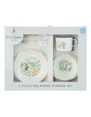 [Peter Rabbit] Classic 5 Piece Dinner Set in White