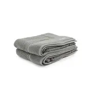 2pc Onkaparinga 60x90cm Cotton Avalon Premium Bath Mats Set 850GSM Warm Silver