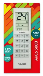 Replacement Remote Control for DAIKIN Air-Conditioner Model FTY60GV1A