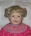 Playhouse PETRA Doll Wig SIZE 15/16 BLONDE Short Curly Ponytails & Bangs NWT