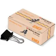 BIBBULMUN FOLDBACK CLIPS 15mm Pack of 12
