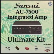 Sansui AU-7500 Integrated Amp Ultimate Upgrade Kit Genuine Parts Restoration