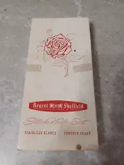 Marvelous Vintage Set of 6 Regent Sheffield Steak Knives in Original Box
