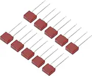 uxcell 25Pcs DIP Mounted Miniature Square Slow Blow Micro Fuse for Electronic Parts PCB LCD Repair, T2A 2A 250V, Red