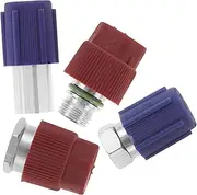 ASAKKURA R12 to Ac Retrofit Kit 4pcs High/low Pressure Quick Connect Fittings for Car Air Conditioning