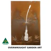 Grass Tree Metal Garden Wall Art - Australian Made