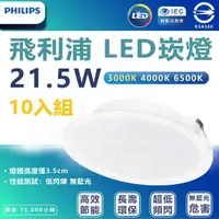 在飛比找momo購物網優惠-【Philips 飛利浦】10入組 DN028b 21.5W