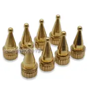 8x Copper Speaker Spike Isolation Stand Feet Speaker Cone Shock Foot Nail M8x27