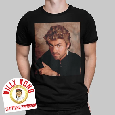George Micheal T-Shirt Wham Faith Music 80s Photo Retro Tee