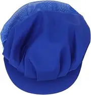 [Yardenfun] Men's Chef Hat Breathable Mesh Work Hat Protective Food Service Hat Lightweight Reusable for Kitchen Workers (Black)