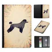 PASSPORT ITINERARY ORGANIZER|POODLE DOG WATERCOLOR ART