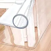 Transparent Chair Cushion, Floor Protector Mat, Transparent Floor Mats, Wood/Tile Protection Mat, for Office, Home, Waterproof Scratch Resistant (Size : 40x50cm/15.7x19.7in)