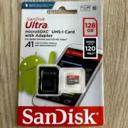 SanDisk Ultra microSDXC UHS-I Card with Adapter 128 GB New