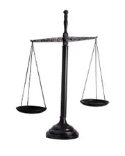 Bey-Berk Bronzed Finished Scale on Wood Base