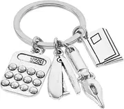 [NIYANGLE] Small Calculator Keychain Pendant Lightweight Durable Keychain for Backpack Bag Keyring Back to School present for Writers Students