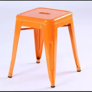【藍色的熊】LOFT工業風鐵皮椅 45cm 5張(加厚版 吧台椅 鐵皮椅 餐椅 高腳椅 工作椅 吧椅)