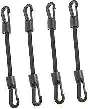 Gadpiparty 4pcs Elastic Hook Straps Multi Function Portable Tie Down Straps for Outdoor Activities Camping Hiking and Boating Durable and Easy to Install Daily Use