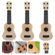 3 Pcs Toy Instruments Kids Enlightenment Guitar Ukulele Toys Child Baby