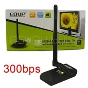 Mini 300Mbps Wireless 802.11n/g/b EDUP EP-8512 USB WiFi Adapter Antenna for HDTV