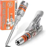 Grease Gun Coupler, 0.53"OD Grease Gun Tip, 6 Locking Jaw 12000PSI Quick Release Grease Coupler with Narrow Needle Dispenser for Grease Gun, Compatible with All Grease Guns 1/8" NPT Grease Gun Fitting