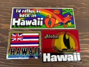 Hawaii VTG 80's Foil PRISM Stickers by Frank Turek of Hawaiian Kine Kards LOT 3