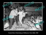 OLD LARGE HISTORIC PHOTO OF NORMIE ROWE CONCERT AT THE MELBOURNE TOWN HALL c1968