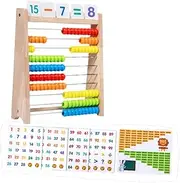 Garende Wooden Abacus Educational Toy for Elementary Girls Boys 2 3 4 5 6 Years Old