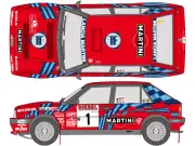 SHUNKO Decal Sheet 1:12 Scale Martini Lancia Delta 16v 1989 San Remo #SHK-D461