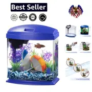 1 Gallon LED MiniBow Fish Tank with SmartClean Technology - Ideal for Small Fish