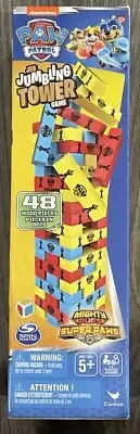 Nickelodeon Paw Patrol Jeu Jumbling Tower Game 48 Wood Pieces New in box Sealed