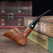 Handmade Poker Pipe Rosewood Tobacco Pipe 9mm Filter Bent Stem Wood Sitter Pipe