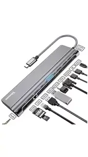 Usb C Docking Station Dual Monitor, Usb C Laptop Docking Station With Hdmi, Disp