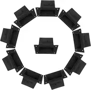 UKCOCO Acoustic Speaker Handles Flush Mount 10pcs Recessed Door Knobs for Speaker Cabinet Replacement Handles Black