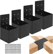Pergola Brackets 4X4 Post Bracket Kit 4Pcs Railing Brackets Connectors for Gazeb